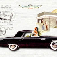 1955 Ford Thunderbird Ad Art 1