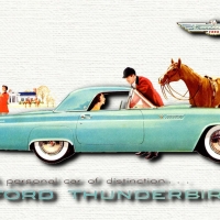 1955 Ford Thunderbird Ad art 4