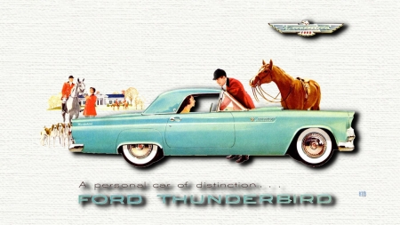 1955 Ford Thunderbird Ad art 4 - 1955 Ford Thunderbird, 1955 Thunderbird Wallpaper, 1955 Thunderbird Destop background, Thunderbird, 1955 Ford Thunderbird Desktop Background, 1955 Vintage Ford, 1955 Ford Thunderbird wallpaper, 1955 Ford Motor Company Wallpaper, Ford Motor Company Desktop Background