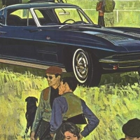 1963 Chevrolet Corvette ad art