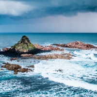 Ocean Surf and Sea Stones