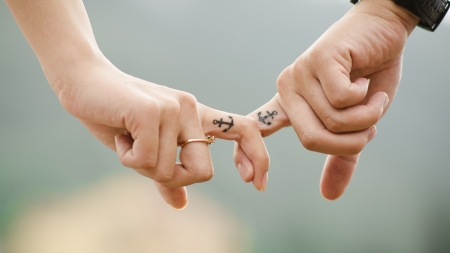 :-) - tattoo, hand, summer, anchorage, card, couple, love