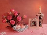 roses and candle