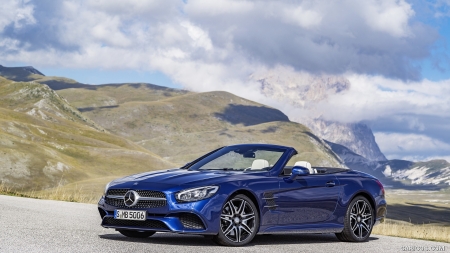 2017 Mercedes-Benz SL 500 AMG Line - Car, Sports, Mountain, Mercedes, AMG, Benz, Luxury, SL500