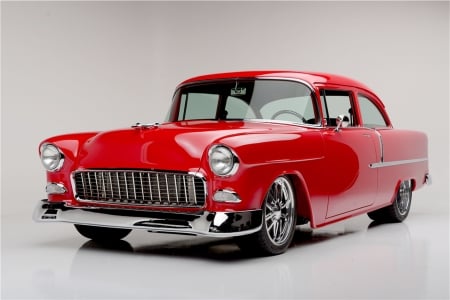 1955 Chevrolet 210 Custom Sedan - 210, Car, Red, Sedan, Custom, Old-Timer, Chevrolet