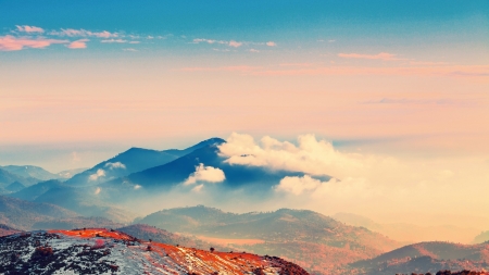 Mountain - nature, sky, mountain, cloud