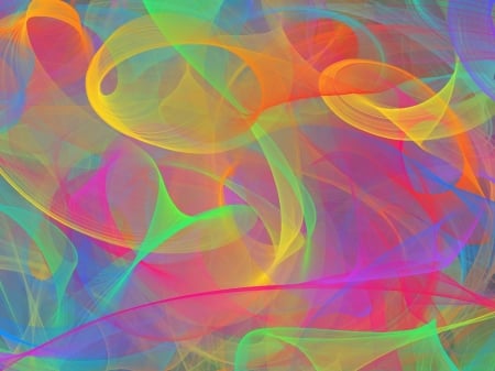 Rainbow colors - rainbow, ribbon, color, abstract