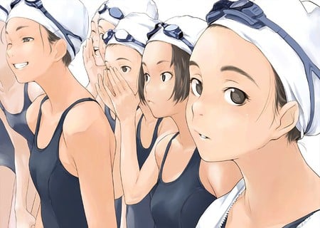 Swim class - anime, girls