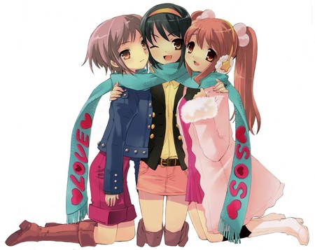 Haruhi and friends - anime, girls