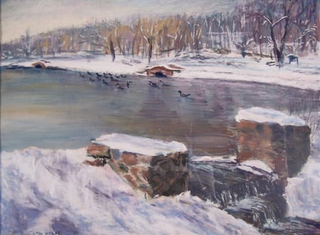 Bayne Park - winter, landscape