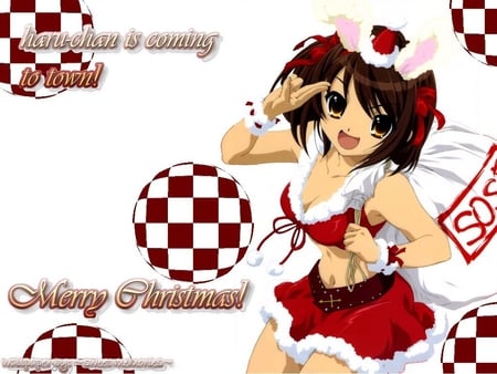 Haruhi Christmas - christmas, haruhi suzimiya