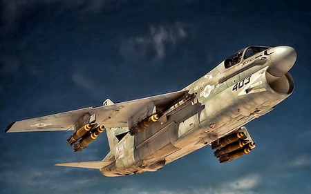 A-7 Corsair II - wallpaper, entropy, corsair ii, a-7, military