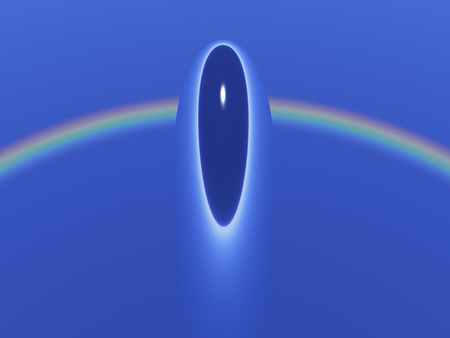 Alien Rainbow - abstract, blue, 3d