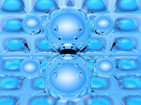 CyberBubble - 3d, abstract, blue