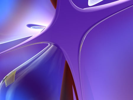 StarBurst - purple, 3d, abstract, blue