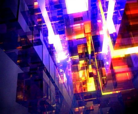 City Of Lights - 3d, colors, abstract