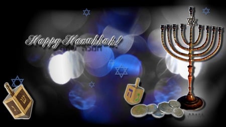 Happy Hanukkah - holiday, hanukkah, jewish, chanukah