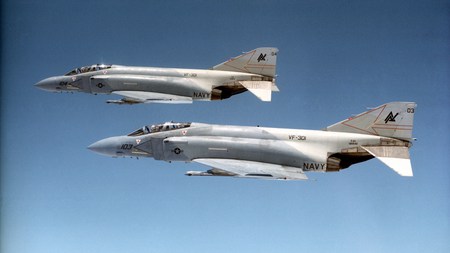 F-4 Phantom II VF-301 - jet, wing, plane, carrier, airline, fly