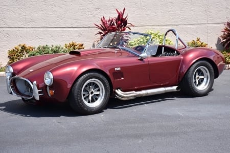 1967 Shelby Cobra E.R.A. 427CI Side-Oiler V8 4-Speed - sports, v8, cobra, side-oiler, shelby, 4-speed, car, 427, old-timer, red