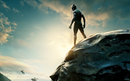 Black Panther - Black, marvel, Panther, 2017, movies