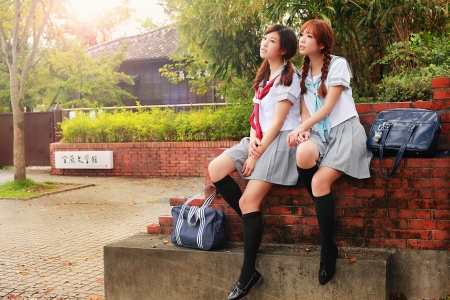 Asian school girls - school, girls, Asian, Model