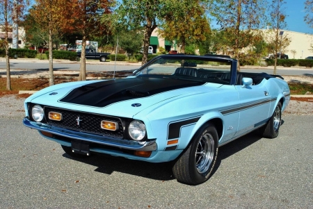 1972 Ford Mustang Convertible 351 V8 4-Speed - v8, ford, 4-speed, muscle, 351, car, mustang, old-timer, convertible