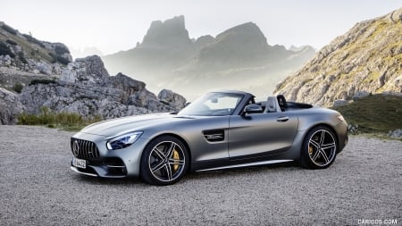 2018 Mercedes-AMG GT C Roadster - sports, amg, mountain, car, roadster, gt c, mercedes