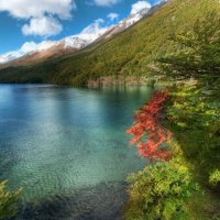 Autumn Sea and Mountains