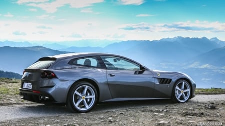 2017 Ferrari GTC4Lusso - Ferrari, Car, GTC4, Sports, Mountain, Lusso