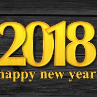 Happy Newa Year 2018 Greeting Card