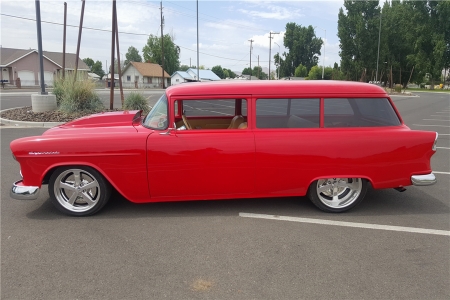 1955 Chevrolet 210 Custom Wagon - 210, Car, Red, Custom, Wagon, Old-Timer, Chevrolet