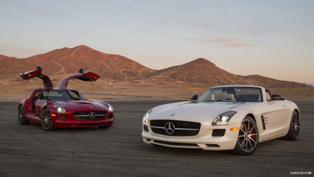 2013 Mercedes-Benz SLS AMG GT Roadster and Coupe - Car, SLS, Sports, Mountain, Mercedes, Roadster, GT, Coupe, AMG, Benz