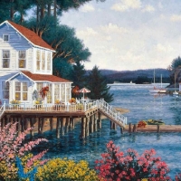 house on the lake