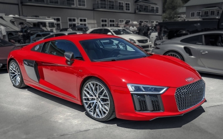 Audi - red, audi, car, cool, fun