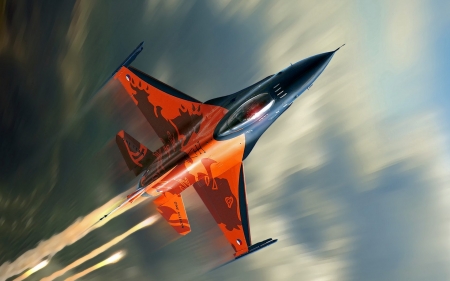 F16 Falcon - aircraft, fighter, f16 falcon, military