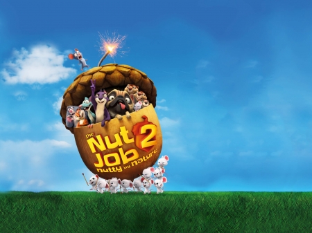 The nut job 2 Nutty by nature - animation, the nut job 2, nutty by nature, poster, movie