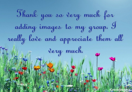 THANK YOU FOR ADDING - comment, card, you, thank