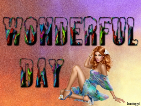 WONDERFUL DAY - card, wonderful, comment, day