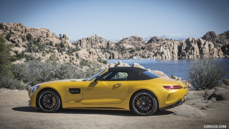 2018 Mercedes-AMG GT C Roadster - sports, amg, mountain, car, roadster, gt c, mercedes