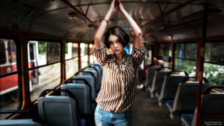 Beautiful Russian Models-Olya-31 - bus, face, beautiful, model