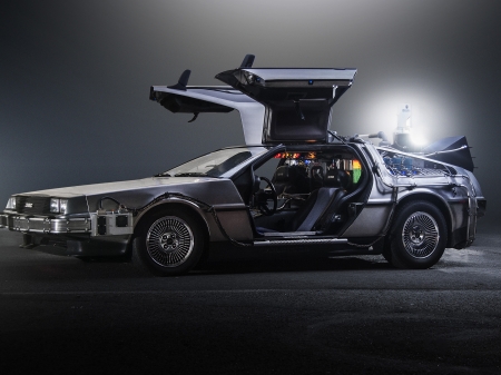 delorean dmc12 - back, delorean, future, dmc12