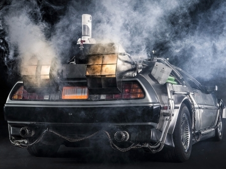 delorean dmc12 - back, delorean, future, dmc12