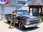 1968 Chevy C10 350 and Girl