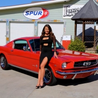 1965 Ford Mustang Fastback 289 A Code and Girl