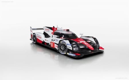  2017 Toyota TS050  Race Car - white, decals, spolier, custom, red, black