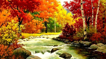 Wonderful Autumn River