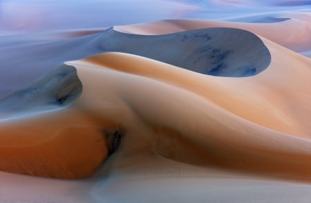 Sand dunes in the desert - nature, desert, sand, dunes