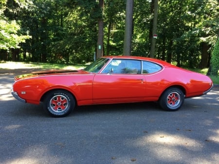 1969 Oldsmobile 442 350 - Muscle, Oldsmobile, Car, Red, 442, 350, Old-Timer