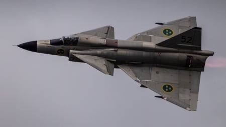 Saab Viggen - swedish aircraft, jet, saab viggen, jets, swedish air force