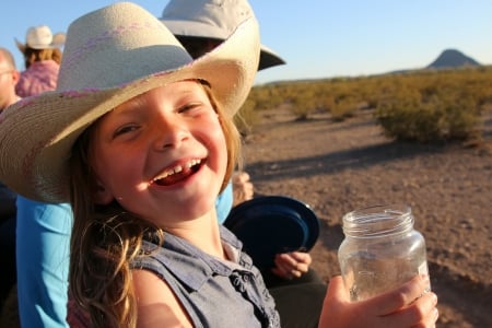 Don't Tell Mom. . - fun, kids, female, hats, moonshine, children, western, girls, cowgirl, outdoors, rodeo, blondes, ranch, jar